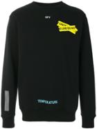 Off-white Fire Tape Sweatshirt - Black