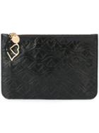 See By Chloé Big Bisou Embossed Clutch, Women's, Black