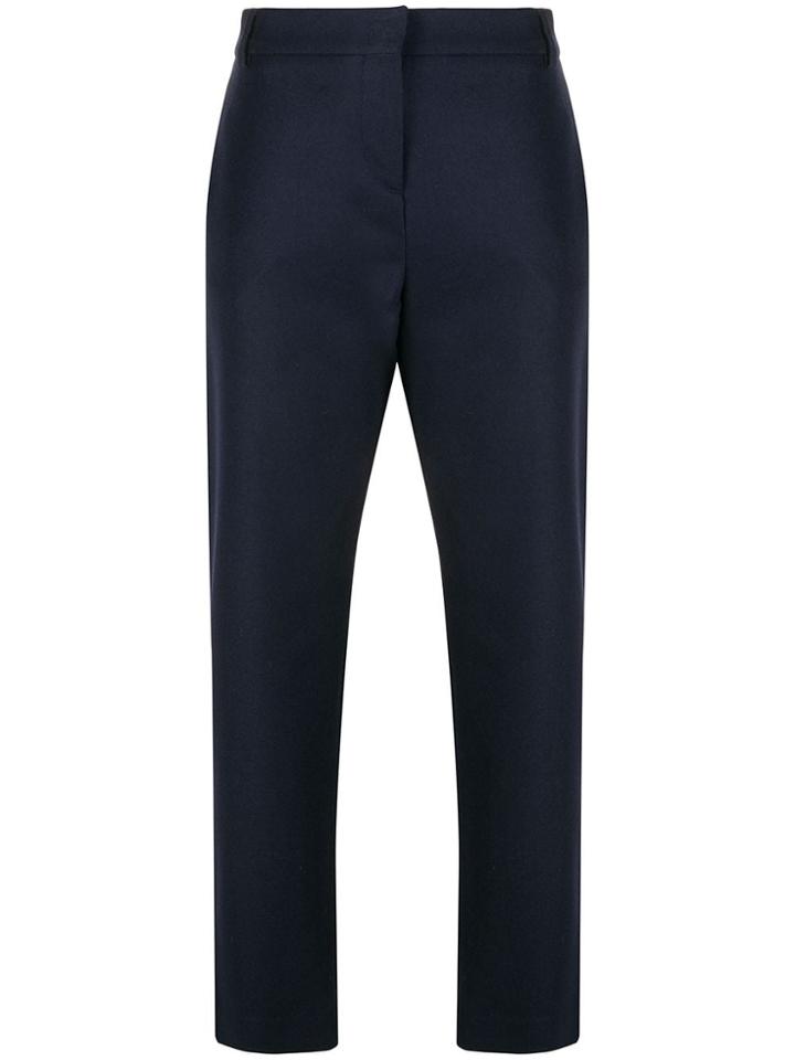 Eleventy Stud-detailing Tailored Trousers - Blue