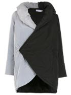 Mara Mac Contrasting Panelled Coat - Black