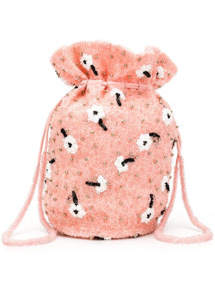 Ganni Monticello Bucket Bag - Pink
