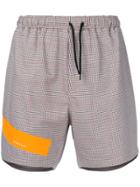 Raf Simons Grid Print Shorts - Black