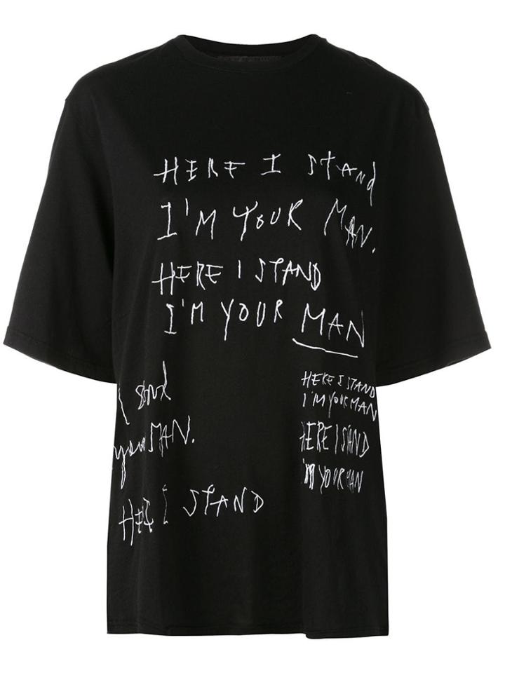 Haider Ackermann I'm Your Man T-shirt - Black