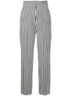 H Beauty & Youth Striped Tailored Trousers - Blue