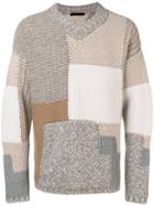Falke Colour Block Knit Sweater - Nude & Neutrals