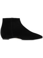 The Seller Classic Suede Booties - Black