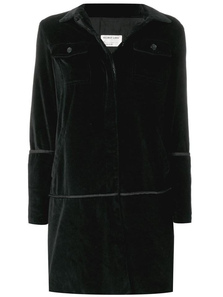 Helmut Lang Pre-owned Velvet Coat - Black