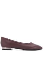 Anna Baiguera Square-toe Ballerina Shoes - Purple