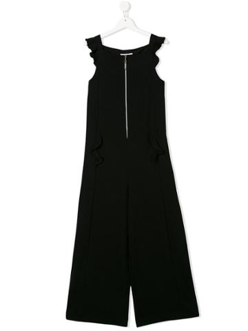 Simonetta Zipped Jumpsuit - Black