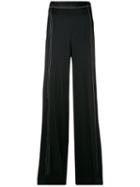 Valentino Contrast-stitch Palazzo Pants - Black