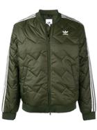 Adidas Quilted Bomber Jacket - Green