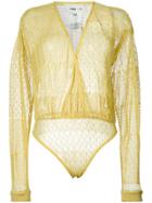 Circus Hotel Embroidered Wrap Body - Yellow & Orange