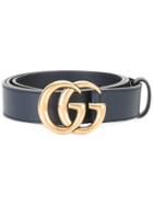 Gucci Interlocking Gg Buckle Belt - Blue