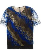 Antonio Berardi Flocked Lace Blouse