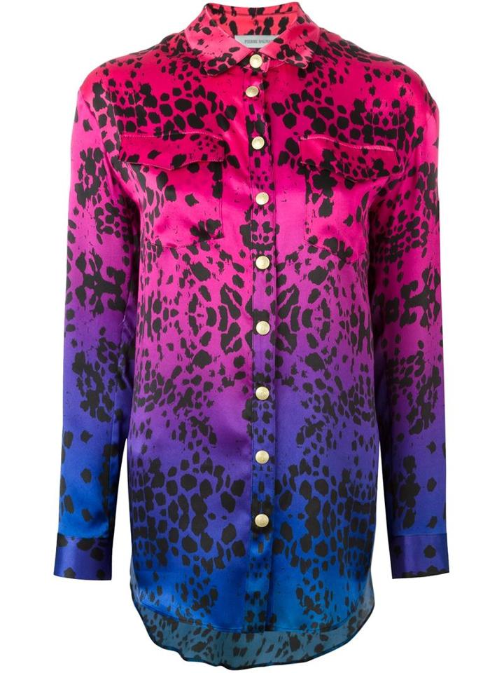 Pierre Balmain Printed Silk Shirt
