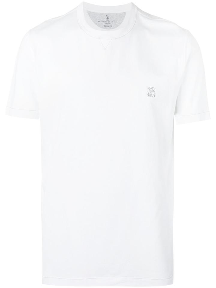Brunello Cucinelli - Short Sleeve T-shirt - Men - Cotton - 56, White, Cotton