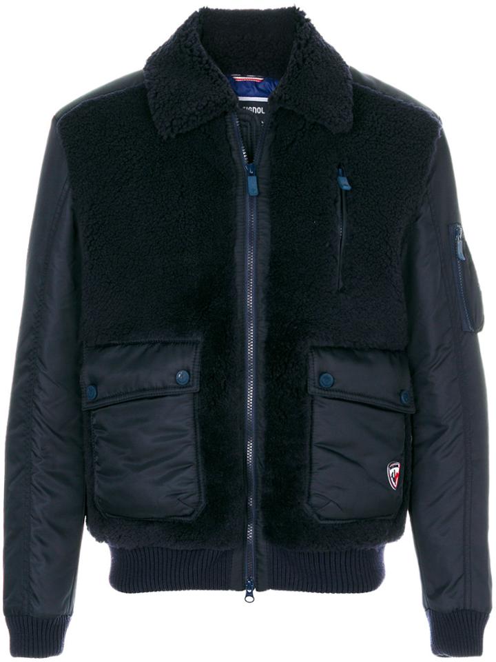 Rossignol Shearling Bomber Jacket - Blue