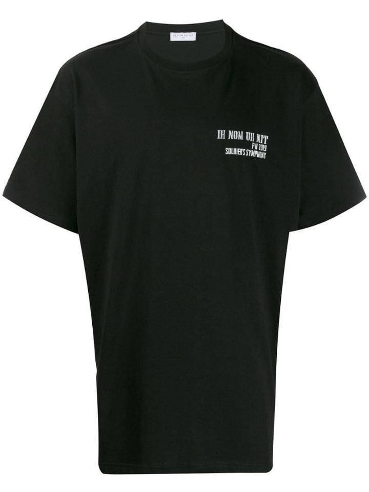 Ih Nom Uh Nit Logo Print Crew Neck T-shirt - Black