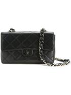 Chanel Vintage Cc Quilted Plastic Chain Bag - Black
