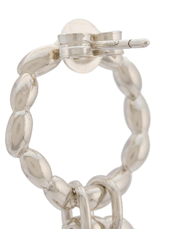 Bea Bongiasca Rice Hoop Drop Earings - Metallic