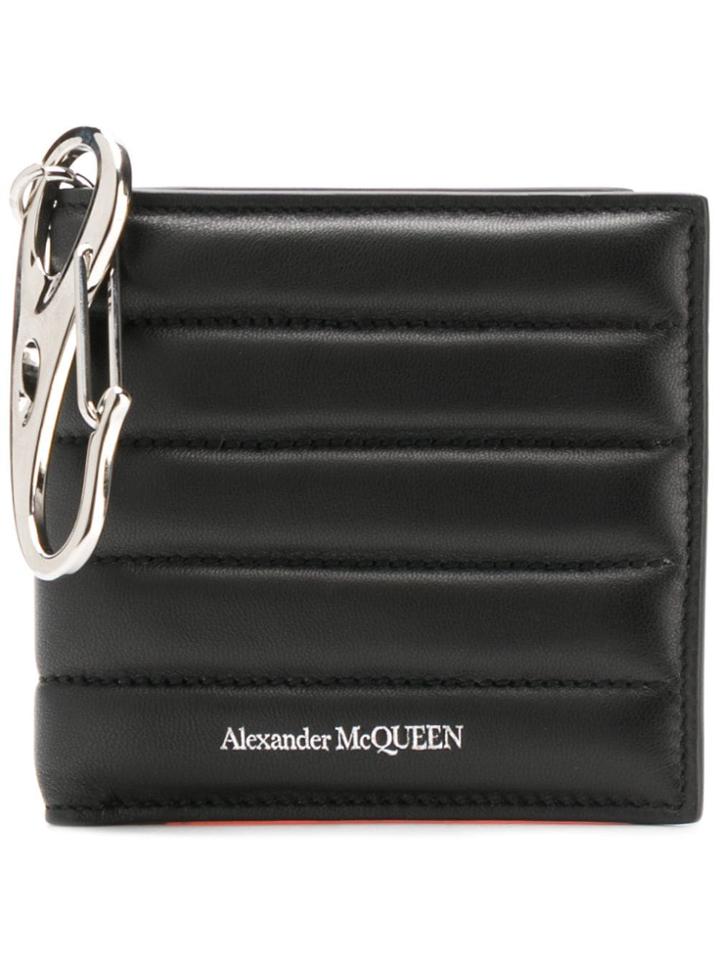 Alexander Mcqueen Quilted Wallet - Black