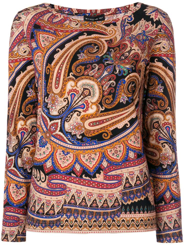 Etro Paisley Print Top - Nude & Neutrals