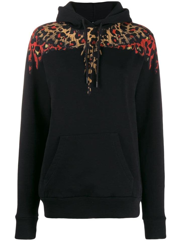 Marcelo Burlon County Of Milan Leopard Wings Hoodie - Black