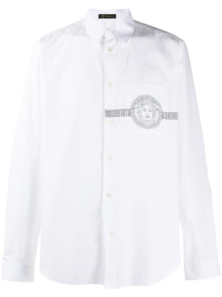 Versace Medusa Print Shirt - White
