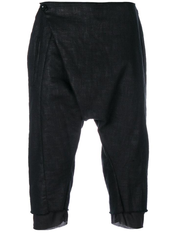 Army Of Me Slouched Cropped Trousers - Black