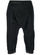 Army Of Me Slouched Cropped Trousers - Black