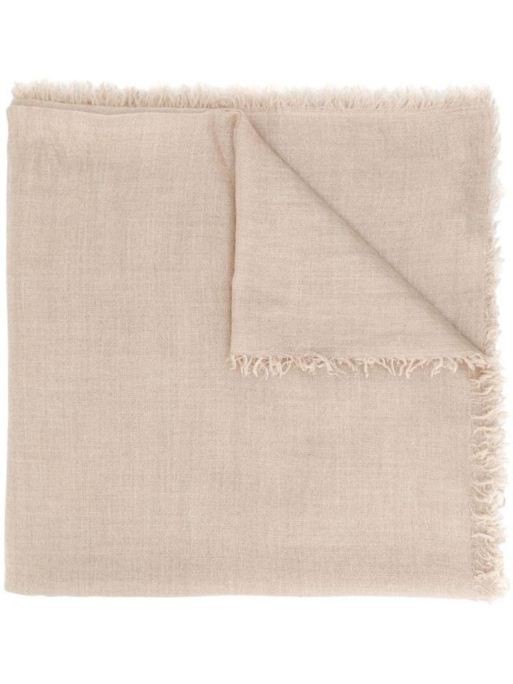 Faliero Sarti Enrica Frayed Edge Scarf - Neutrals