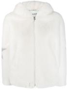 Ava Adore Textured Furry Jacket - White