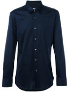 Brioni Plain Shirt, Men's, Size: Xl, Blue, Cotton