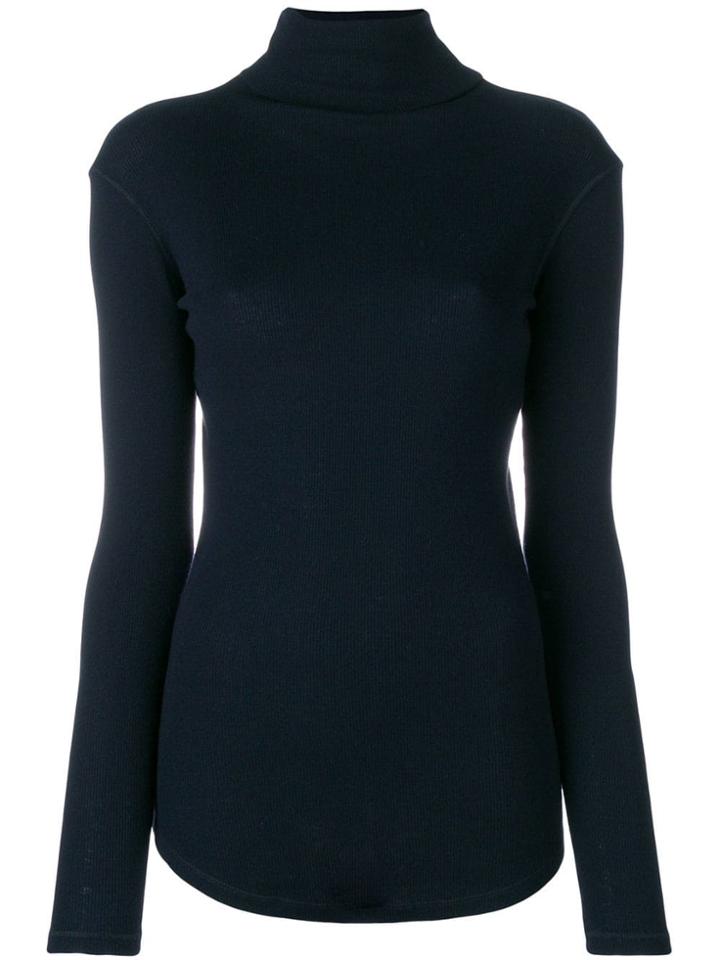 Joseph Ribbed Turtleneck Sweater - Blue