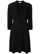 Sonia Rykiel Tie-neck Flared Dress - Black