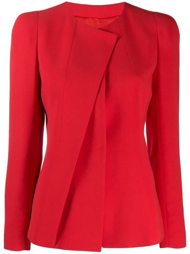 Giorgio Armani Asymmetric Blazer - Red