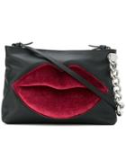 Kendall+kylie Lips Embroidered Shoulder Bag - Black