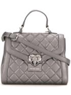 Love Moschino Metallic (grey) Quilted Tote, Women's