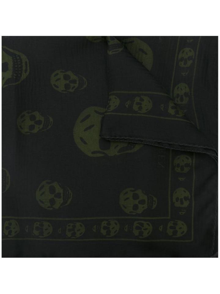 Alexander Mcqueen Skull Scarf, Women's, Black, Silk