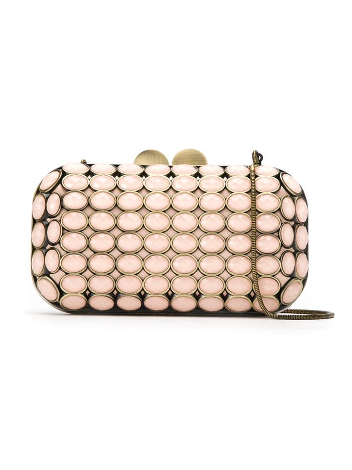 Isla Maxi Crystal Clutch Bag - Nude & Neutrals