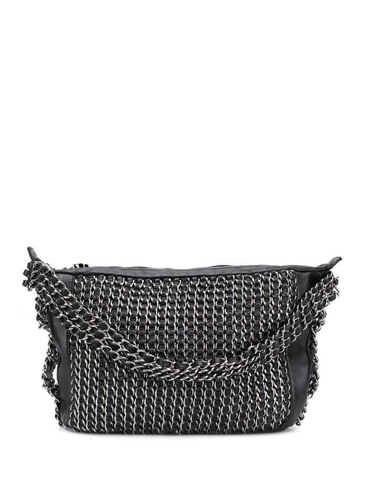 Chanel Pre-owned All-over Chain Embellished Tote Bag - Black
