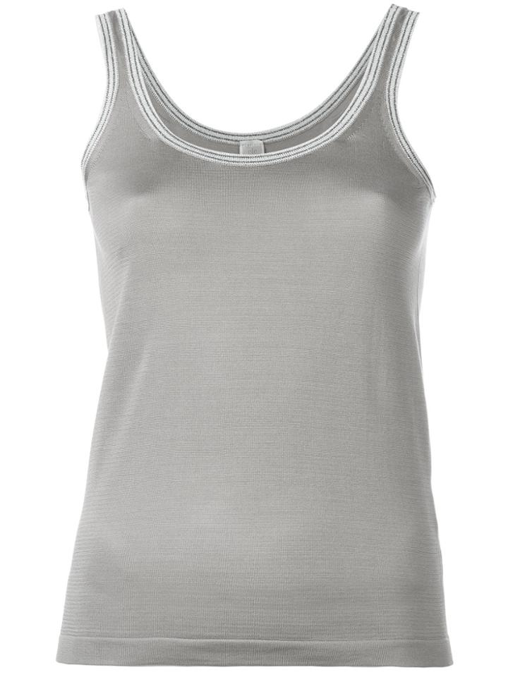 Eleventy Knitted Silk Vest - Nude & Neutrals