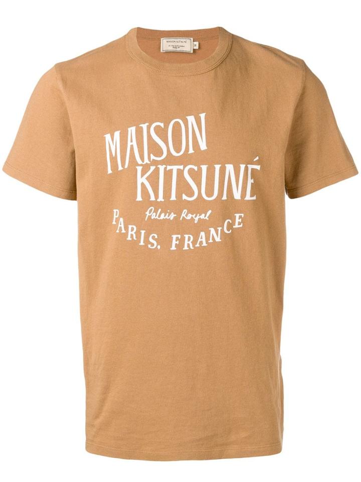 Maison Kitsuné Printed T-shirt - Brown