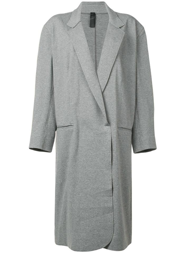 Norma Kamali Oversized Long Coat - Grey