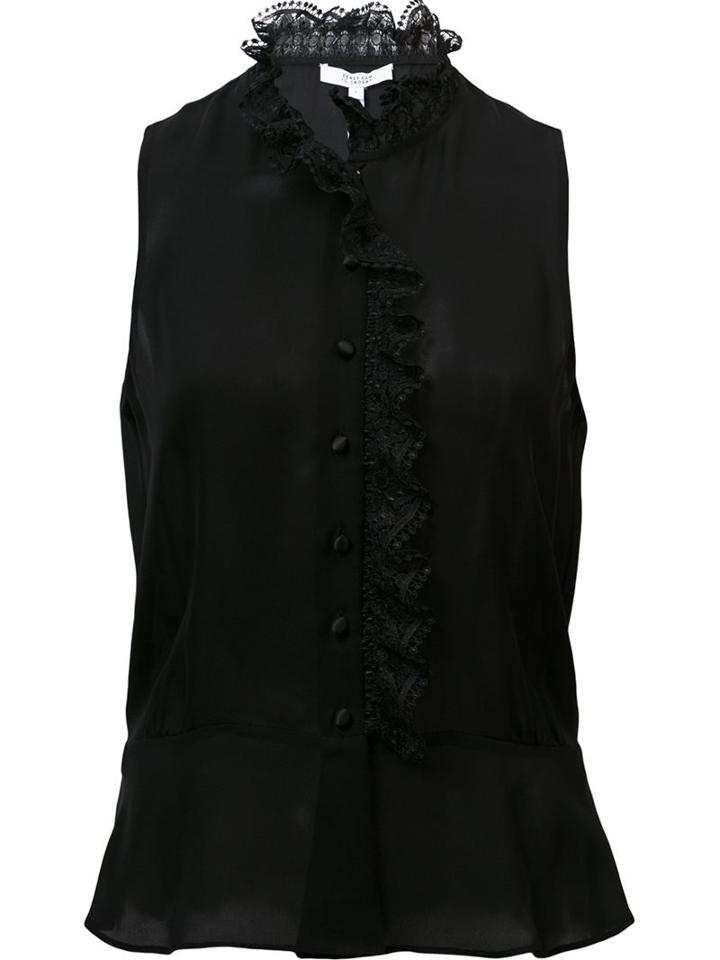 Derek Lam 10 Crosby Ruffle Trim Top