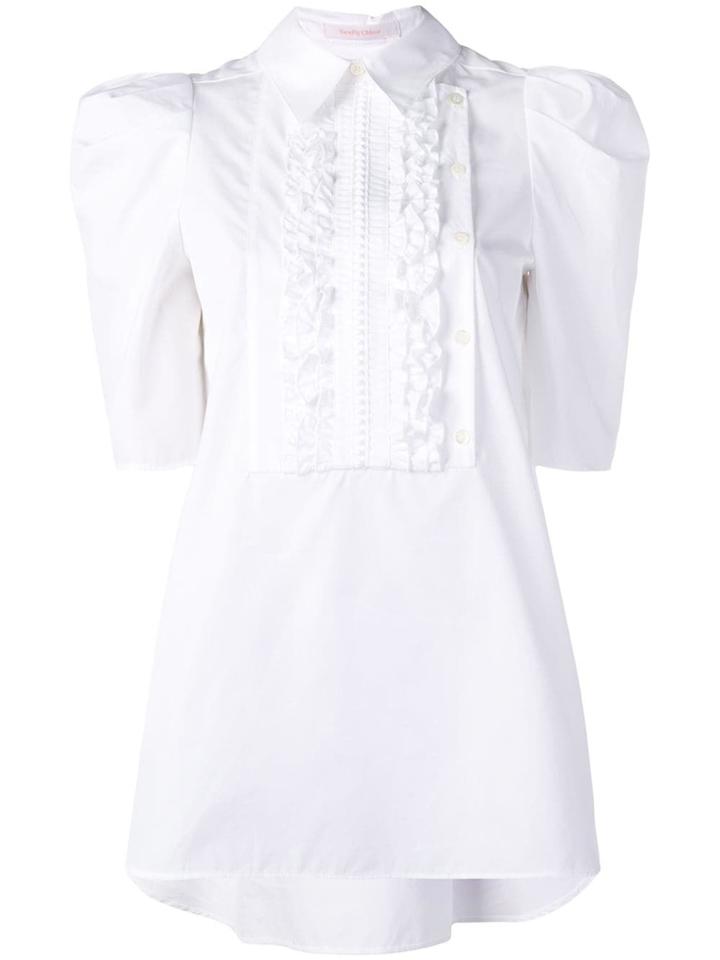 See By Chloé Ruffled Bib Shirt - White
