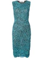 Diane Von Furstenberg Floral Print Ruched Dress - Black