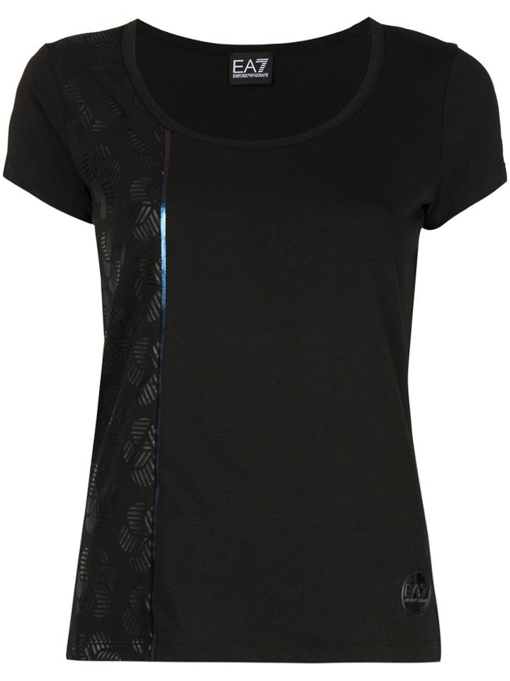 Ea7 Emporio Armani Logo Printed T-shirt - Black