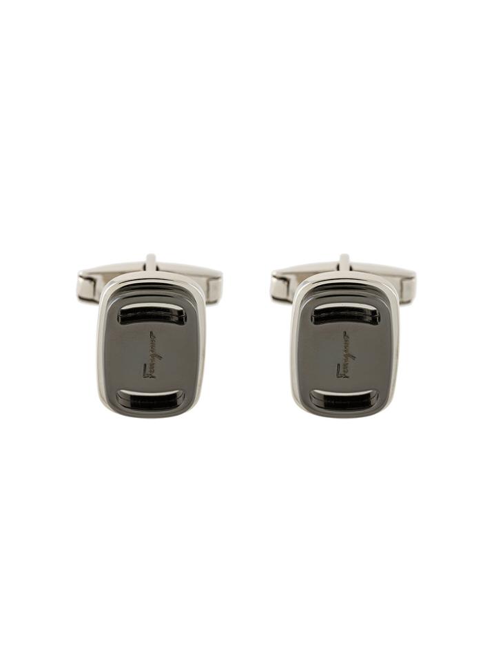 Salvatore Ferragamo Vara Cufflinks - Metallic