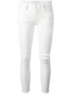 Iro Ripped Skinny Jeans, Women's, Size: 27, White, Cotton/spandex/elastane